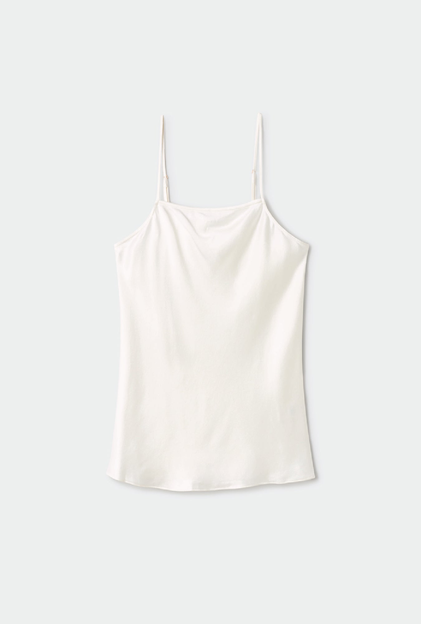 BIAS CUT CAMI WHITE – Silk Laundry /