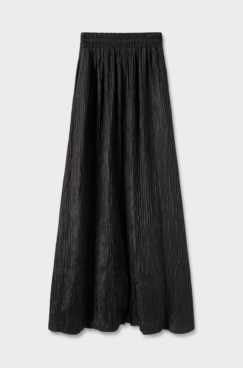 CRINKLE SKIRT BLACK