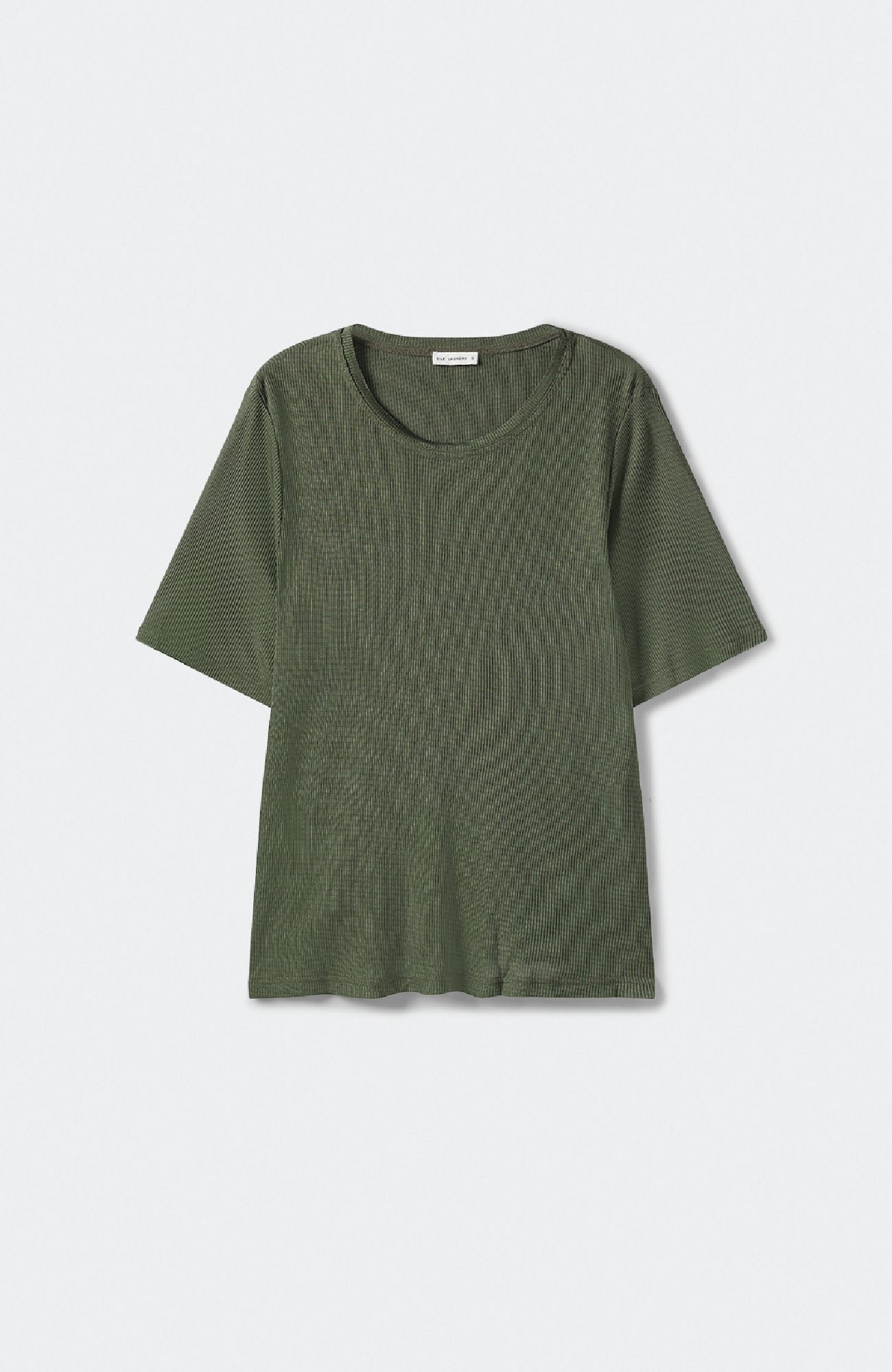 RIBBED T-SHIRT CEDAR