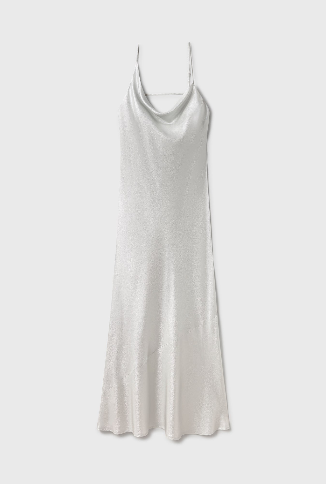 CARRIE DRESS SILVER FOIL