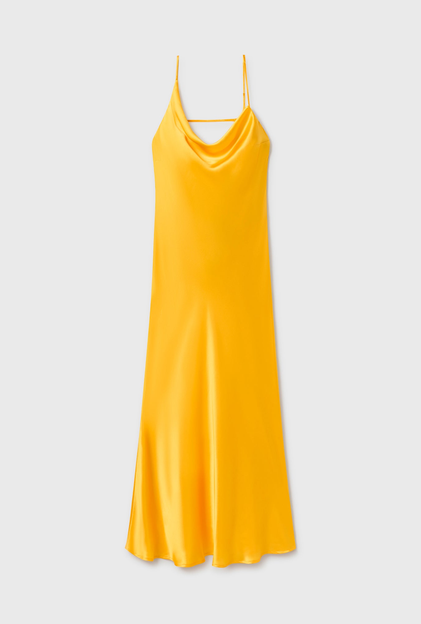 【関税込み】Silk Laundry イエロー Deco Rouleau マキシドレス DECO ROULEAU DRESS MARIGOLD