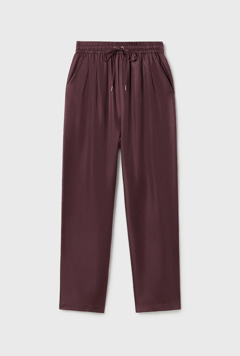 TWILL SLOUCH PANTS CACAO