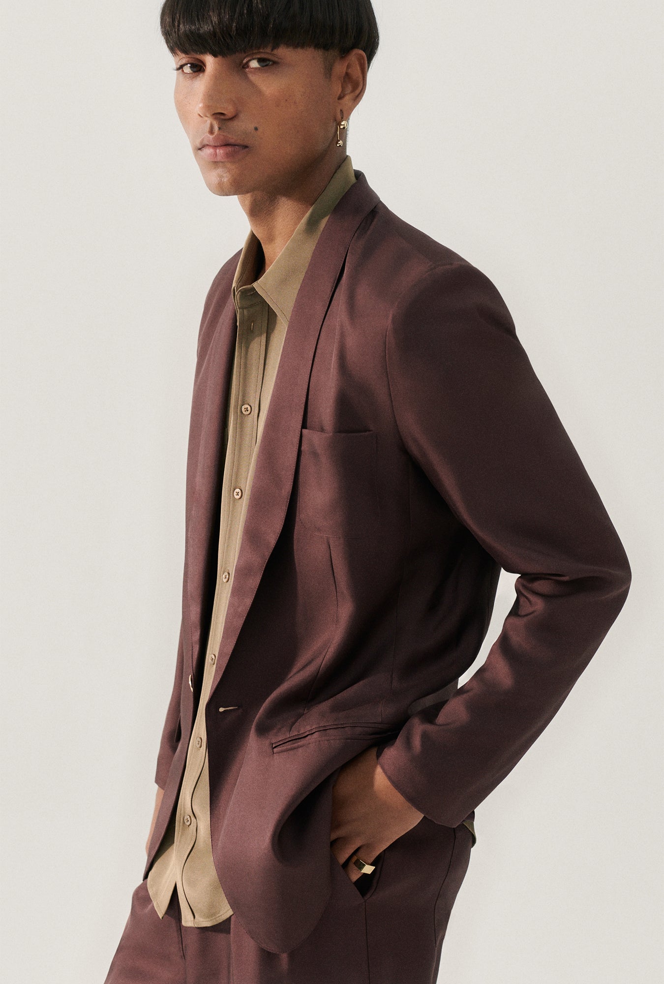 TWILL MIAMI BLAZER CACAO