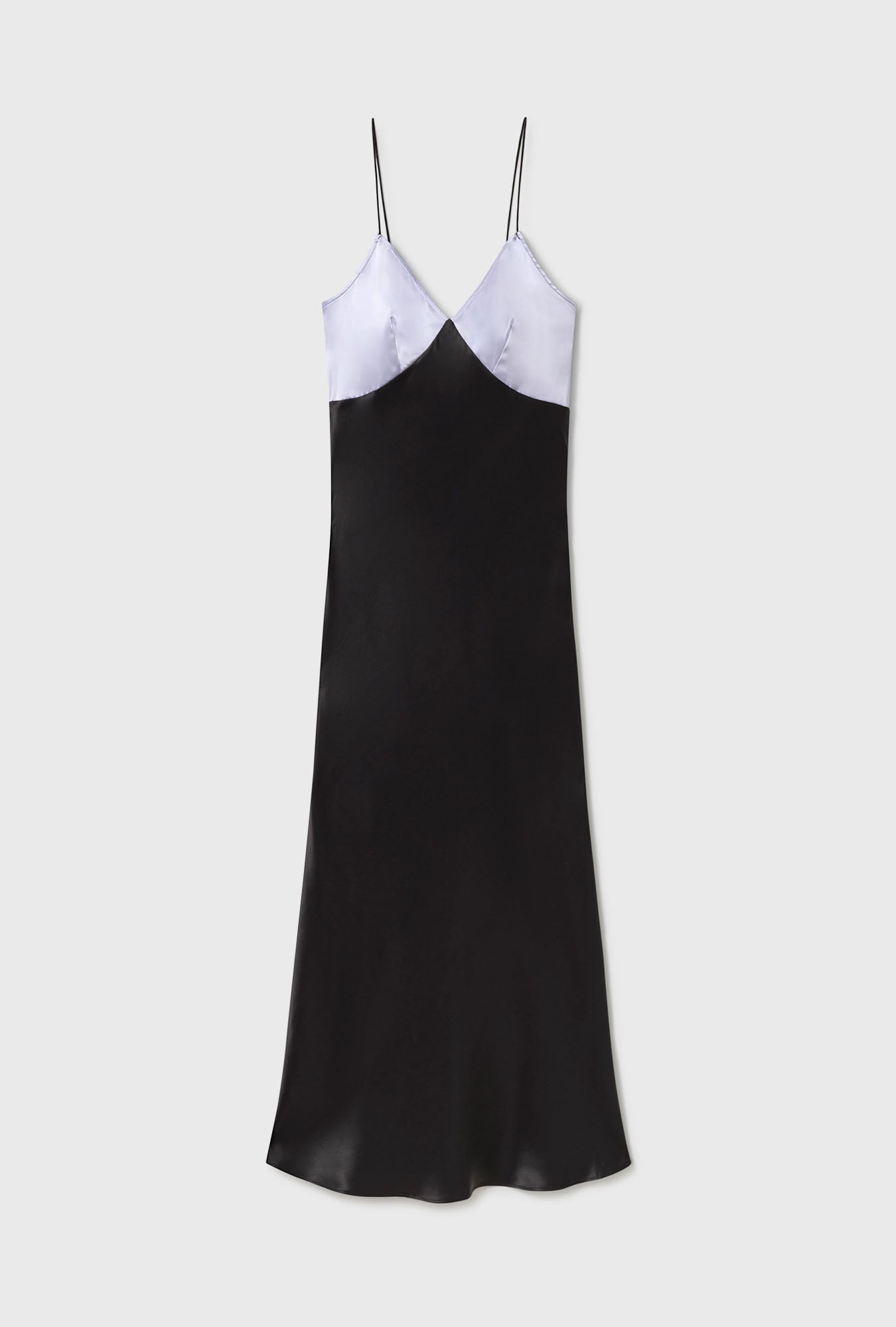 DECO ROULEAU DRESS LAVENDER / BLACK