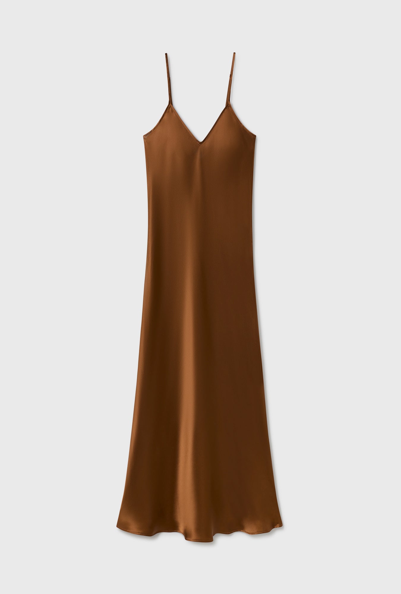 【関税込み】Silk Laundry タン 90s スリップ ミディアムドレス 90S SLIP DRESS VAN DYKE BROWN