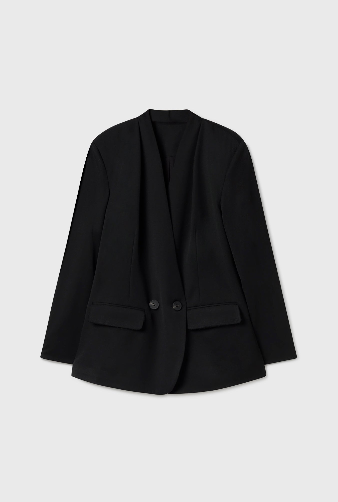 WOOL BLAZER BLACK