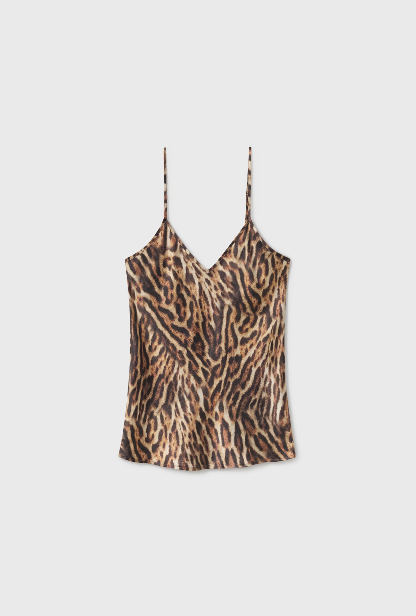 BIAS CUT CAMI LEOPARD