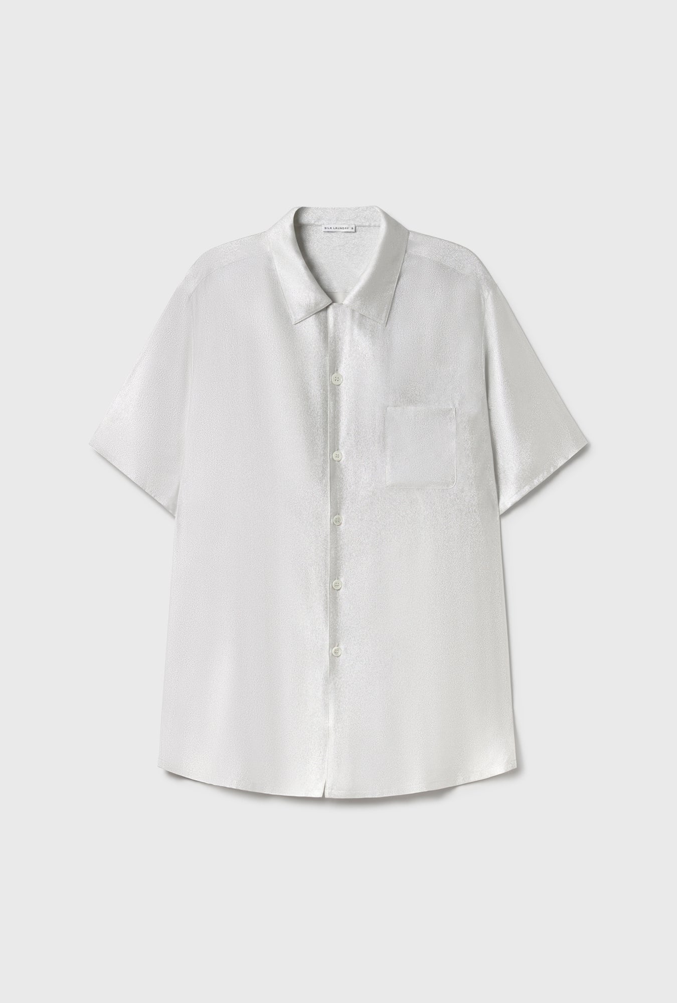 CAMP SHIRT SILVER FOIL