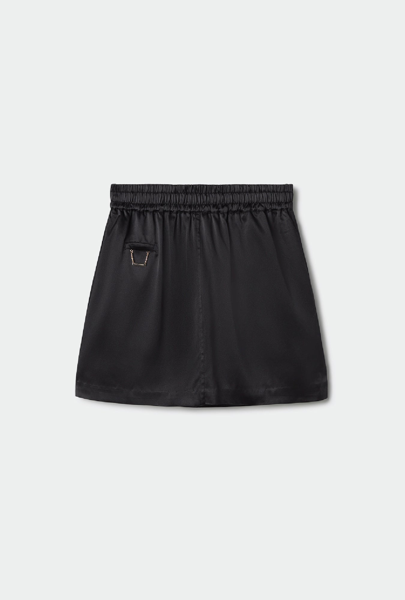 HEAVY A LINE MINI SKIRT BLACK