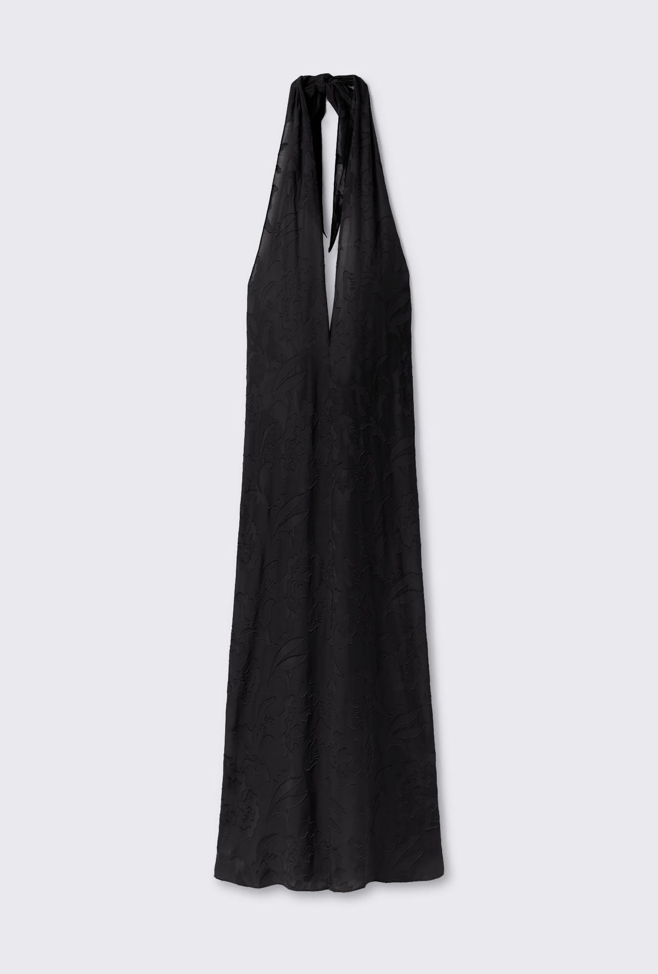 CLIP SILK WRAP SKIRT TULIPA BLACK