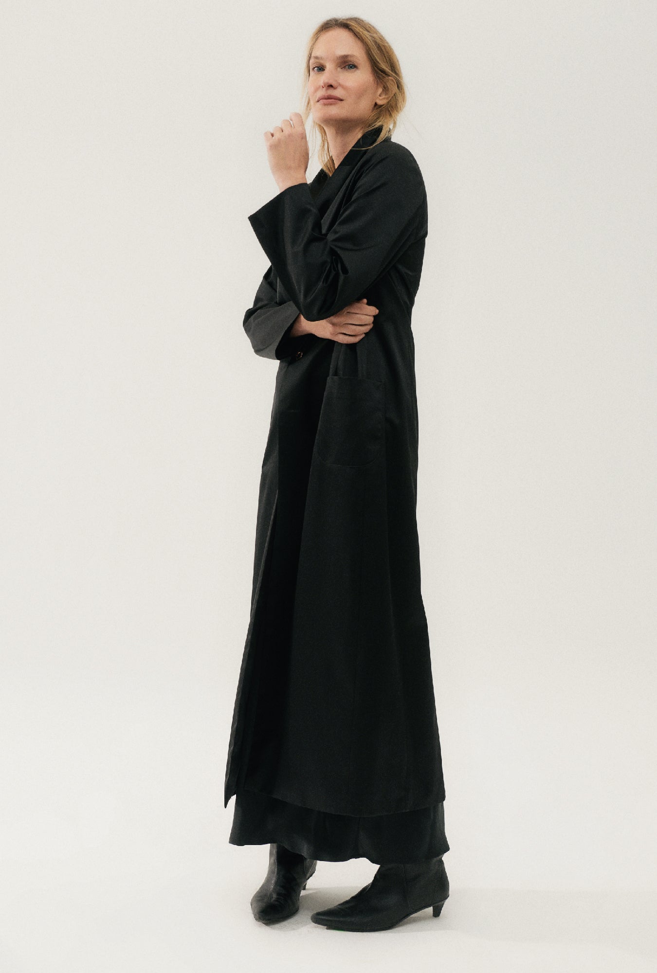 WEATHERPROOF LONG BLAZER BLACK