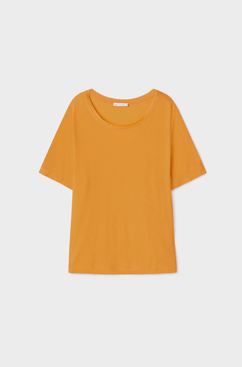 RIBBED T-SHIRT FIRE LILY